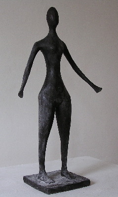 figure with arms extended, sold please enquire about next piece in edition 